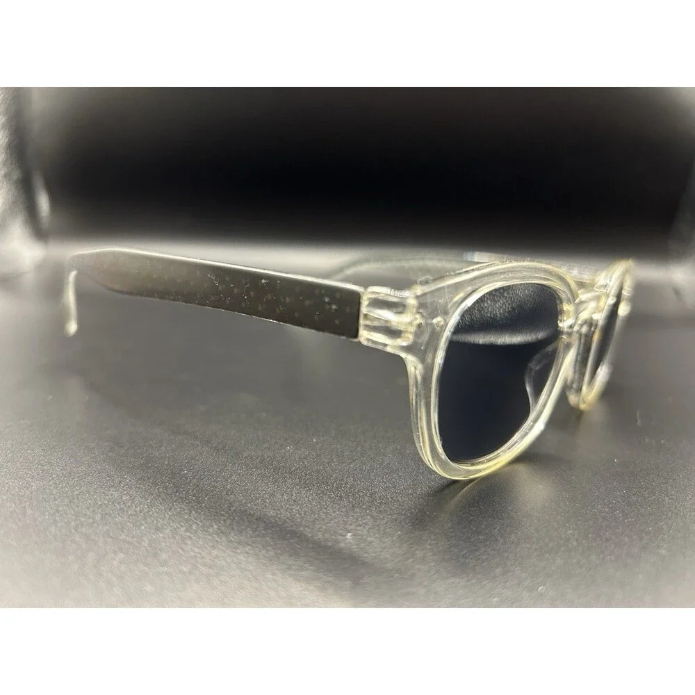 Ellen DeGeneres Addison CRY Clear Polka Dot Eyeglass Frames 46-25-142 Round